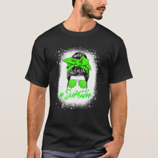 非ホジキンリンパ腫サバイバー メッシー バンライムグリーン リボン A Tシャツ