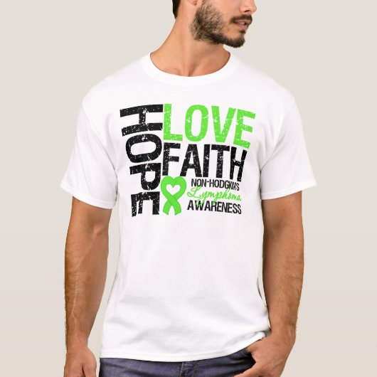 非ホジキンリンパ腫希望愛信 Tシャツ (正面)