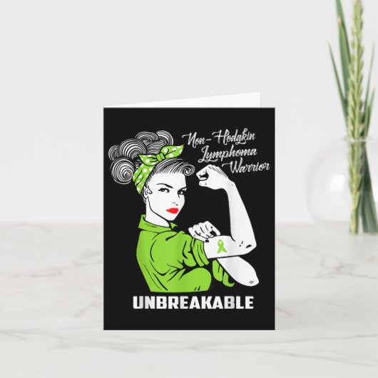 非ホジキンリンパ腫戦士の破壊不能認識度 カード (正面)