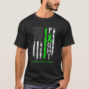 非ホジキンリンパ腫戦士アメリカ国旗Tシャツ Tシャツ