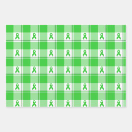 非ホジキンリンパ腫認知度 プライド ライムグリーン ラッピングペーパーシート