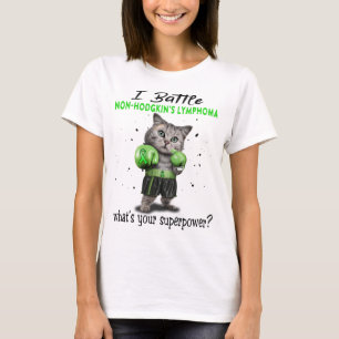 非ホジキンリンパ腫認識度リボンサポート Tシャツ