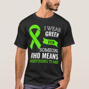 非ホジキンリンパ腫認識度リボンI衣服グリー Tシャツ