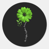 非ホジキンリンパ腫認識度戦士かわいらし ラウンドシール (正面)