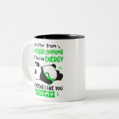 非ホジキンリンパ腫認識度月リボンギフト ツートーンマグカップ (正面左)