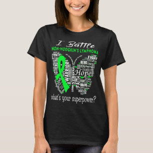 非ホジキンリンパ腫認識度月帯贈与 Tシャツ