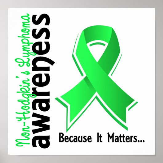 非ホジキンリンパ腫認識度5 ポスター (正面)