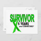 非ホジキンリンパ腫5年生存者 ポストカード (正面/裏面)