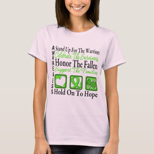 非ホジ祝キンズリンパ腫を称える Tシャツ (正面)