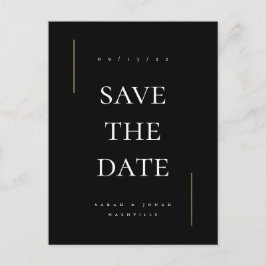 非モダン写ミニマル真は日付を保存 案内ポストカード