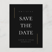 非モダン写ミニマル真は日付を保存 案内ポストカード (正面)