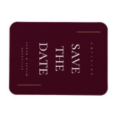 非モダン写ミニマル真日付の保存 マグネット (横)