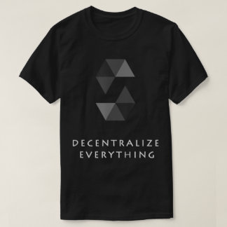 非中央化(デセントラライズ)・エブリシング 暗号資産アート Tシャツ