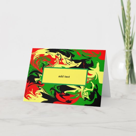 非中心の渦巻き カード (正面)