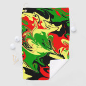 非中心の渦巻き ゴルフタオル (インサイチュ)