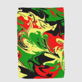 非中心の渦巻き ゴルフタオル (正面)