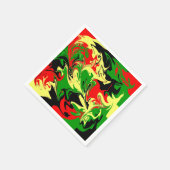 非中心の渦巻き スタンダードカクテルナプキン (角)