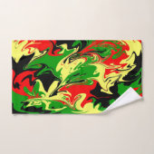 非中心の渦巻き バスタオルセット (ハンドタオル)