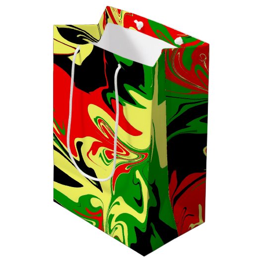 非中心の渦巻き ミディアムペーパーバッグ (正面アングル)