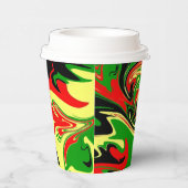 非中心の渦巻き 紙コップ (右)