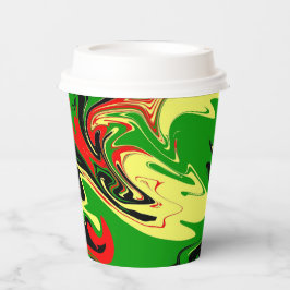 非中心の渦巻き 紙コップ