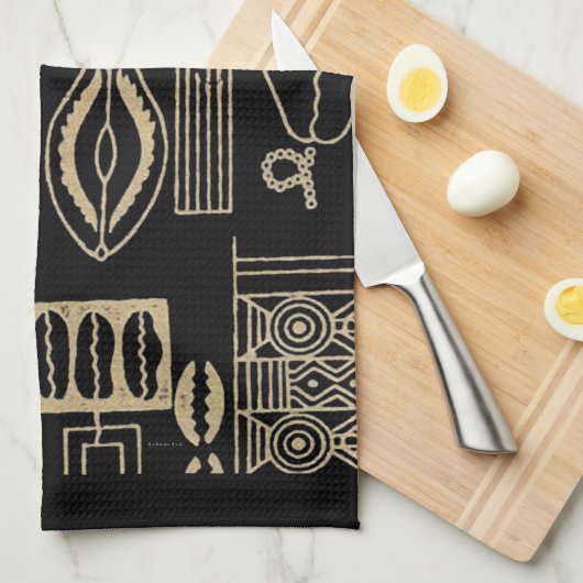 非中心の キッチンタオル (四つ折り)