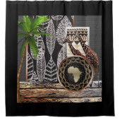 非中心の シャワーカーテン (正面)