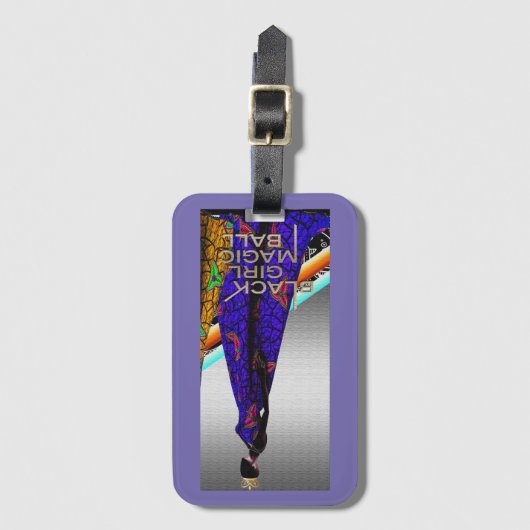 非中心の ラゲッジタグ (正面縦)