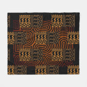 非中心ジオメトリ フリースブランケット (正面(横))