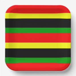 非中心ストライプの的 ペーパープレート