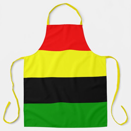 非中心ストライプ的 エプロン (正面)