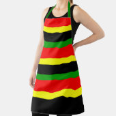 非中心ストライプ的 エプロン (インサイチュ)