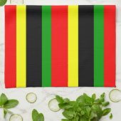 非中心ストライプ的 キッチンタオル (折り畳み)