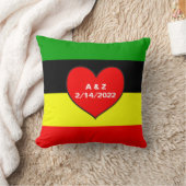 非中心ストライプ的 クッション (ブランケット)