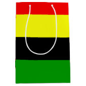 非中心ストライプ的 ミディアムペーパーバッグ (正面)