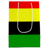 非中心ストライプ的 ミディアムペーパーバッグ (裏面)