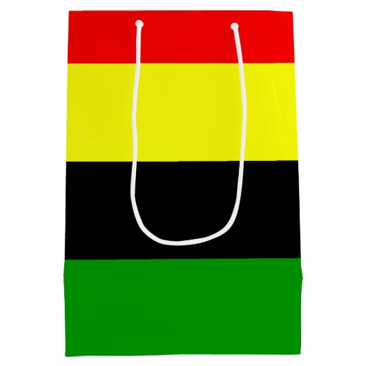 非中心ストライプ的 ミディアムペーパーバッグ (裏面)