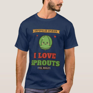 非主流意見:芽キャベツ大好き Tシャツ