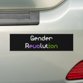 非二進性の改革LGBTQA Genderqueer バンパーステッカー (車上)