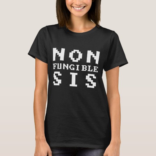 非代替可能姉妹 - 非代替性トークン Tシャツ (正面)
