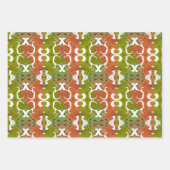 非休日パターンユニークデザイン ラッピングペーパーシート (正面2)