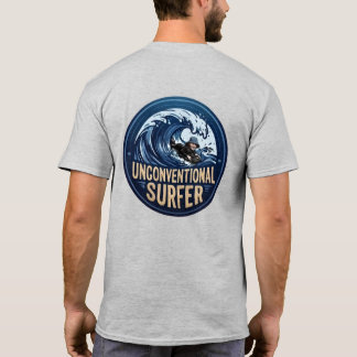 非伝統的サーファーマットサーファーロゴ Tシャツ