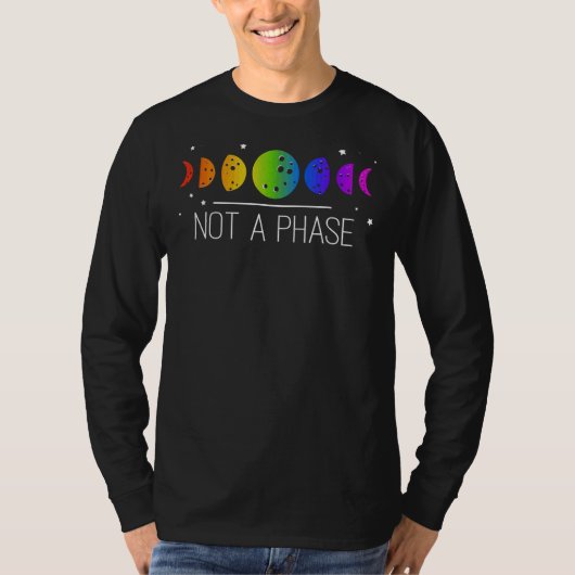 非位相ムーンフェイズプライドLgbt Tシャツ (正面)