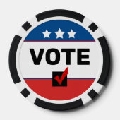🦅非党派2026年米国中期選挙の採決 ポーカーチップ (裏面)