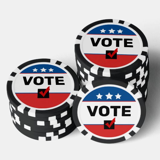 🦅非党派2026年米国中期選挙の採決 ポーカーチップ (積み重ね)