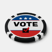 🦅非党派2026年米国中期選挙の採決 ポーカーチップ (シングル)