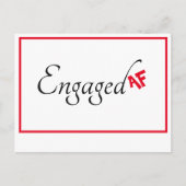 非公式おもしろい婚約発表 ポストカード (正面)