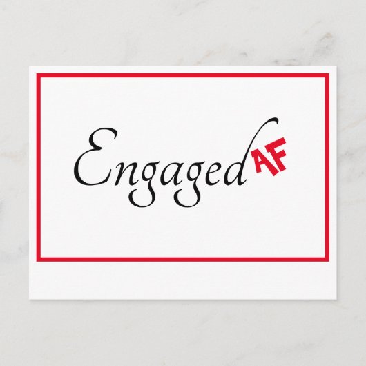 非公式おもしろい婚約発表 ポストカード (正面)