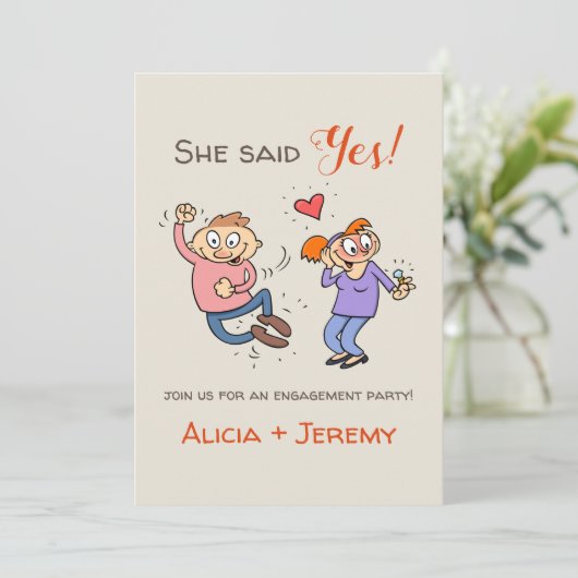 非公式おもしろい彼女は言ったYes婚約招待状 招待状 (スタンド正面)