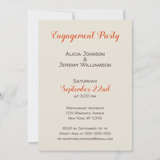 非公式おもしろい彼女は言ったYes婚約招待状 招待状 (裏面)